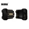 INJORA 11g Black Coating Brass Front Rear Axle Diff Cover For 1/18 RC Crawler Car TRX4M Upgrade Parts (4M-01)