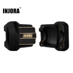 INJORA 11g Black Coating Brass Front Rear Axle Diff Cover For 1/18 RC Crawler Car TRX4M Upgrade Parts (4M-01)