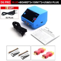 HOTA D6 Pro Smart Charger Dual Channel AC200W DC650W US/EU 15A Lipo NiZn/Nicd/NiMH Battery Charger Wireless Charging For RC FPV -Remote Control Car Shop S5771a69773df4385b3154aed046539c7A