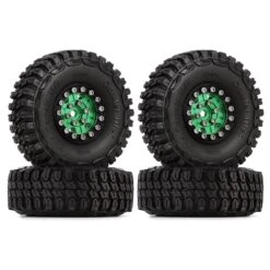 INJORA 1.0" Aluminum Beadlock Wheels & Soft Rubber Tires Set For 1/24 RC Crawler Car Axial SCX24 Gladiator AX24 (W1022-T1002) -Remote Control Car Shop S581aca00fa09429392d545f7b64be6f2n