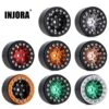 INJORA 4PCS CNC 1.0" Beadlock Wheel Rims For 1/24 RC Crawler Car Axial SCX24 AXI90081 AXI00001 AXI00002 FCX24 Enduro24 (W1049)