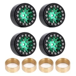 INJORA 4PCS CNC 1.0" Beadlock Wheel Rims For 1/24 RC Crawler Car Axial SCX24 AXI90081 AXI00001 AXI00002 FCX24 Enduro24 (W1049) -Remote Control Car Shop S5a95dd2b3a364a43832cf443919135a11