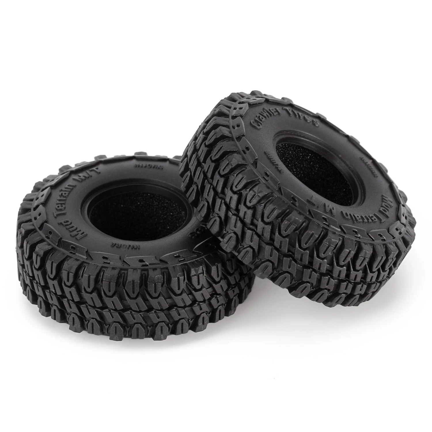 INJORA 1.0" Soft Rubber Mud Terrain Wheel Tires For 1/18 1/24 RC Crawler Car Axial SCX24 Gladiator AX24 Upgrade Part (T1002) 3 INJORA 1.0" Soft Rubber Mud Terrain Wheel Tires For 1/18 1/24 RC Crawler Car Axial SCX24 Gladiator AX24 Upgrade Part (T1002) - Image 3