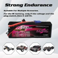 2PCS CNHL 3S 11.1V Lipo Battery 6200mAh 100C Hardcase With EC5 Plug For RC Car Boat Vehicles Truck Tank Truggy Buggy Hobby -Remote Control Car Shop S5d4c3b15dcc74e1e9f34a80ff1237333I