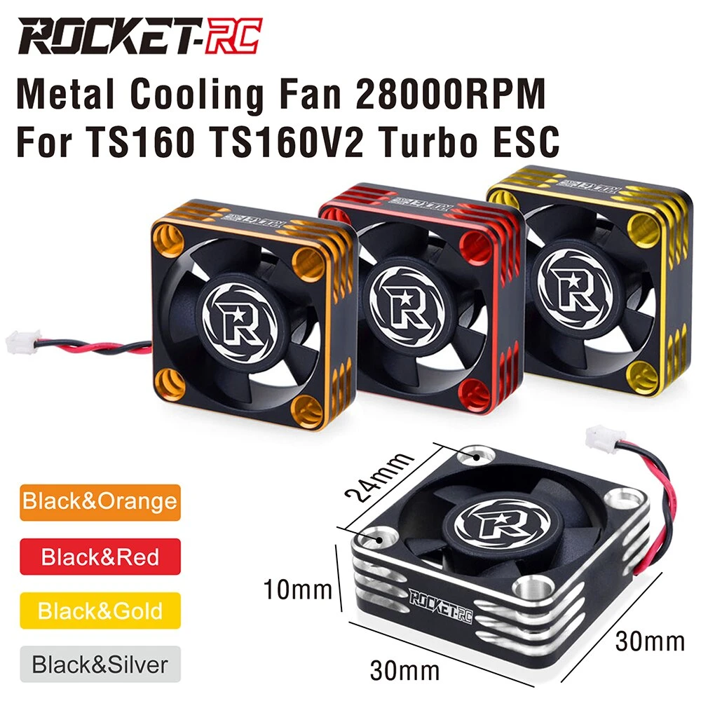 Rocket Cooling Fan 30x30mm 28000RPM/5-8V ESC Heat Dissipation ZH1.5*2P Connector For 1/8 1/10 RC Car TS160 TS160V2 TURBO ESC 1 Rocket Cooling Fan 30x30mm 28000RPM/5-8V ESC Heat Dissipation ZH1.5*2P Connector For 1/8 1/10 RC Car TS160 TS160V2 TURBO ESC