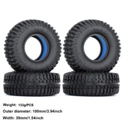 INJORA 1.9" Rubber Wheel Tires With TPE Dual Stage Foam For RC Crawler Car Axial SCX10 90046 TRX4 Upgrade Parts -Remote Control Car Shop S608c83f3801e4bab891e3f10d0da494fJ