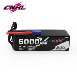 CNHL 6S 22.2V Lipo Battery 6000mAh 65C Black Series With EC5 Plug For Airplane Helicopter Vehicles Car Boat Truggy Buggy