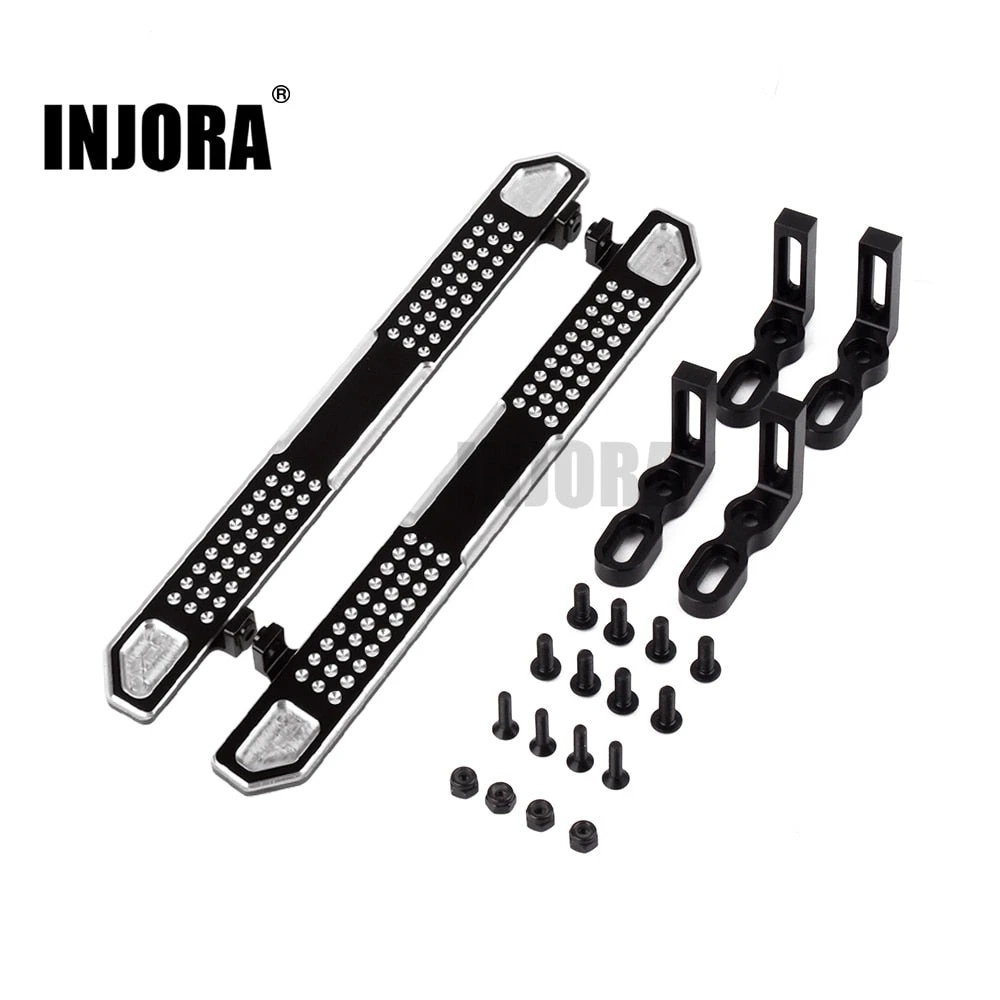 INJORA 2PCS Metal Pedal Rock Sliders Board For 1/10 RC Crawler TRX4 TRX-4 Upgrade Parts 1 INJORA 2PCS Metal Pedal Rock Sliders Board For 1/10 RC Crawler TRX4 TRX-4 Upgrade Parts