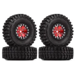 INJORA 1.0 Beadlock Wheels And Tires Micro Crawler Upgrade Part 4PCS For 1/24 RC Crawler Car Axial SCX24 AX24 (W1026-T1002) -Remote Control Car Shop S6827998685054c1784bc5f74e22a6abe9