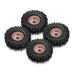 INJORA -3.78mm Offset 1.0 Beadlock Wheel Rims Tires Set For 1/18 1/24 RC Crawler Car Axial SCX24 FMS FCX24 TRX4M (W1004-T1014) -Remote Control Car Shop S68a85a0f6bf04d45b5163b788751587cI