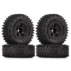 INJORA 1.0 Beadlock Wheel Plastic 5-Spokes Rims Tires Set For 1/24 RC Crawler Car Axial SCX24 AX24 Upgrade Parts -Remote Control Car Shop S694d810a1efe4933ab97dfe6098115dcX