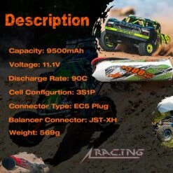 CNHL 3S 11.1V Lipo Battery 9500mAh 90C With EC5 QS8 8mm Bullet Plug For RC Car Boat Truck Crawler Helicopter Airplane Speedrun -Remote Control Car Shop S6fbb1c74a39c4e24a3c1b373338d50cc1 7b9a08c0 0a79 4ead 9c7c afd3232d52a5