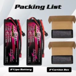 2PCS CNHL 2S 7.4V Lipo Battery 6200mAh 100C Hardcase With T Deans Plug For RC Car Boat Vehicles Truck Tank Truggy Buggy Hobby -Remote Control Car Shop S6fddf57c1cfb4d5da8b3836ffd2e4ec5h