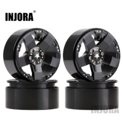 INJORA 4PCS Metal 2.2 Beadlock Wheel Rim 5 Spokes Hub For 1/10 RC Rock Crawler Axial SCX10 90046 RR10 Wraith TRX4 -Remote Control Car Shop S7097dc043ba241cfbb42e8908f5fdcf10