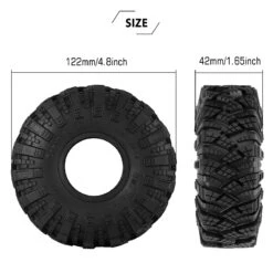 INJORA 122*42MM Mud Terrain 1.9" Wheel Tires For 1/10 RC Crawler Car Axial SCX10 Capra UTB18 TRX4 Redcat Gen8 VS4-10 (T1912) -Remote Control Car Shop S70d6ee234d2445d2b4d4492bda8095e2X