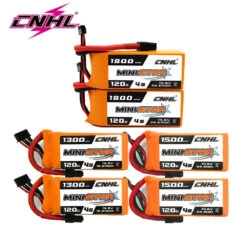 2PCS CNHL 4S 14.8V Lipo Battery 1300mAh 1500mAh 1800mAh 120C Ministar Series With XT60 Plug For RC FPV Drone Quadcopter Airplane