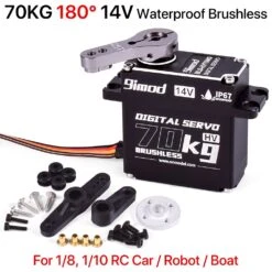 9imod 50KG 60KG 70KG Waterproof Digital Brushless Servo 14V Metal Gear Steering RC Servo For 1/8 1/10 Traxxas Scx10 RC Car 21 9imod 50KG 60KG 70KG Waterproof Digital Brushless Servo 14V Metal Gear Steering RC Servo For 1/8 1/10 Traxxas Scx10 RC Car -Remote Control Car Shop S7493c23b2b784b5d8667f1094cc27c6f4