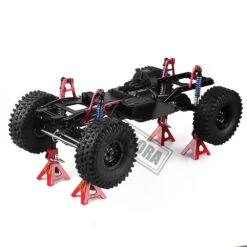 INJORA 2PCS 1:10 Scale Metal Height Adjustable Jack Stands Repair Tool For 1/10 RC Crawler TRX4 Axial SCX10 II Gen8 MST CFX -Remote Control Car Shop S767add97dc114fc4bbdc88042294c91bi