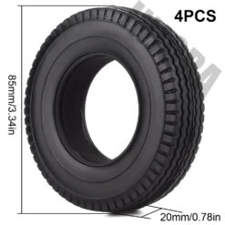INJORA 4Pcs Rubber Tyres Wheel Tires With Sponge For 1:14 Tamiya Tractor RC Car Truck -Remote Control Car Shop S780938e96a8342fd9a0d56d04d3a939bE