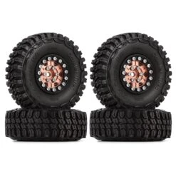 INJORA 1.0" Aluminum Beadlock Wheels & Soft Rubber Tires Set For 1/24 RC Crawler Car Axial SCX24 Gladiator AX24 (W1022-T1002) -Remote Control Car Shop S7aae86c70c7c48dbbde780cc6ed80f5ea