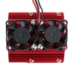 INJORA 1PCS Metal Dual Fan 41-43mm Motor Radiator Heat Sink For 1/8 RC Car Monster Truck SUMMIT E-REVO -Remote Control Car Shop S7bf8d42d5f1b47fa91598989a69b82cc0