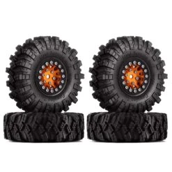 INJORA 1.0 Beadlock Wheel Rims Mud Terrain Tires Set For 1/24 RC Crawler Car Axial SCX24 FMS FCX24 Enduro24 AX24 (W1049-T1007) -Remote Control Car Shop S7d1e1913d993457ba76b89a834eb3daaA