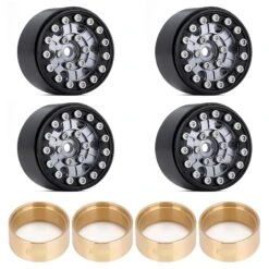 INJORA 4PCS 1.0" CNC Metal Beadlock Wheel Rim For 1/24 RC Crawler Car Axial SCX24 Enduro24 AX24 (W1022) -Remote Control Car Shop S7d2cdf4a9a564129bbc6829a95ed8b1aU