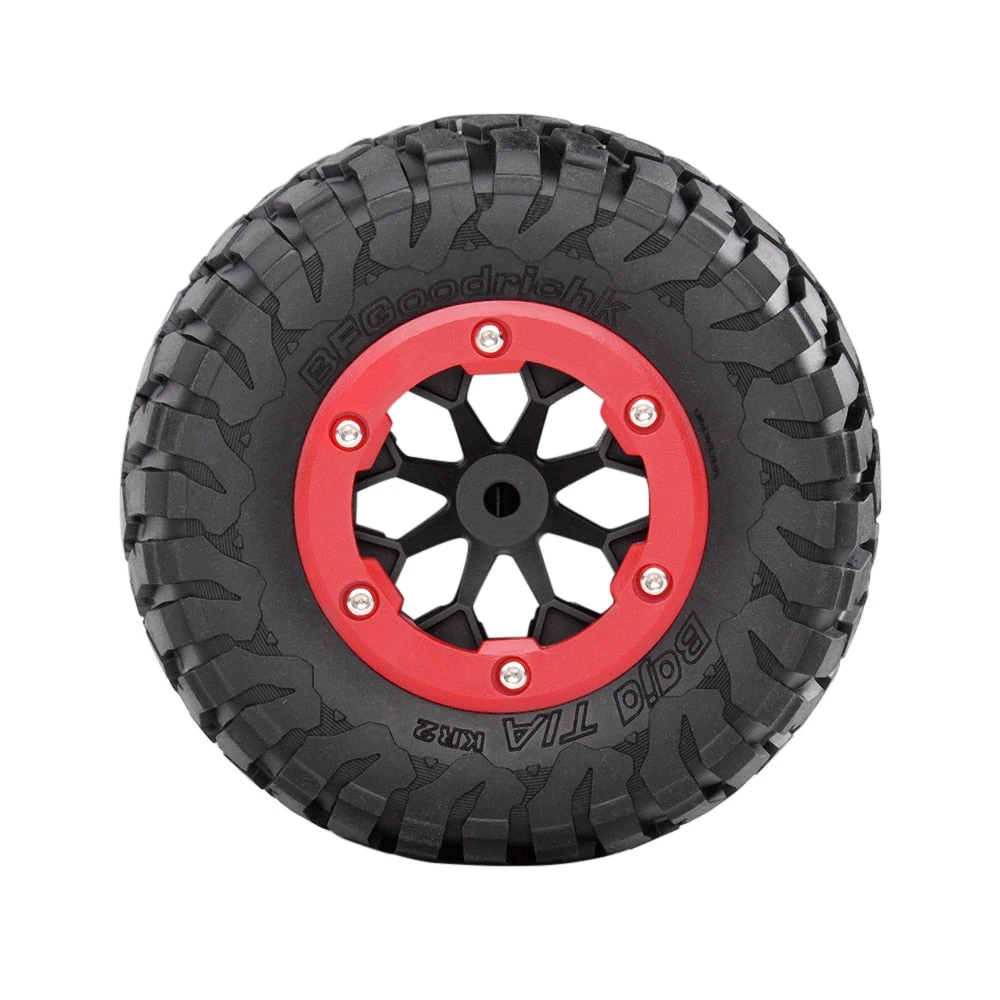 INJORA 4PCS RC Car Beadlock Rubber Tires Wheel Rim Set For 1/10 Short Course Truck Slash 4x4 VKAR 10SC HPI 7 INJORA 4PCS RC Car Beadlock Rubber Tires Wheel Rim Set For 1/10 Short Course Truck Slash 4x4 VKAR 10SC HPI - Image 7
