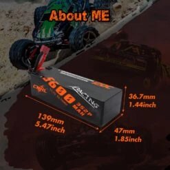 CNHL 3S 11.1V Lipo Battery 5600mAh 8000mAh 120C Hard Case With Deans EC5 Plug For RC Car Boat Tank Truck Vehicle Buggy Truggy -Remote Control Car Shop S7fa2b8f4be96464daef30999859c9eeaw