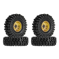 INJORA -3.78mm Offset 1.0 Beadlock Wheel Rims Tires Set For 1/18 1/24 RC Crawler Car Axial SCX24 FMS FCX24 TRX4M (W1004-T1014) -Remote Control Car Shop S81c612b9a4e646288140530a3fb8b760g