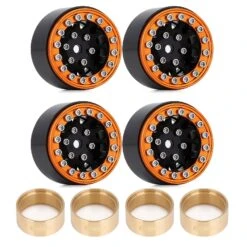 INJORA 4PCS CNC 1.0" Beadlock Wheel Rims For 1/24 RC Crawler Car Axial SCX24 AXI90081 AXI00001 AXI00002 FCX24 Enduro24 (W1049) -Remote Control Car Shop S836eac50d3284ceabbaea7e186b50ee88