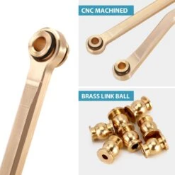 INJORA 42g Brass High Clearance Chassis Links Set For 1/18 RC Crawler TRX4M Upgrade Parts (4M-40) -Remote Control Car Shop S83a2c97abed247ba8411e2873b1e6350x