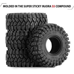 INJORA 58*24mm All Terrain Super Soft Sticky 1.0 Wheel Tires For 1/18 1/24 RC Crawler SCX24 AX24 TRX4M (T1017) -Remote Control Car Shop S893e167876a94070826b7ce81529b8c8S
