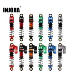 INJORA 39MM Aluminum Threaded Shock Absorber Oil Damper Upgrade Parts For 1/24 RC Crawler Car Axial SCX24 C10 JLU Gladiator