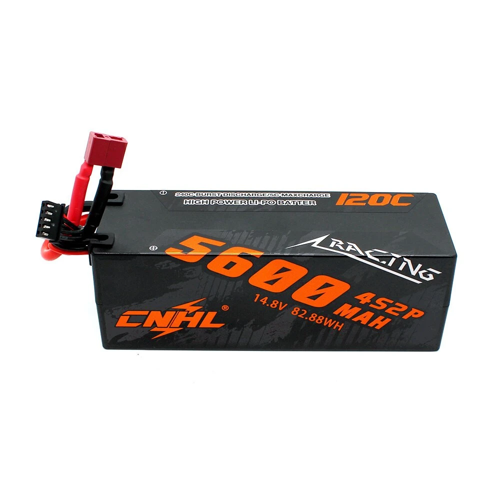 CNHL 4S 14.8V Lipo Battery 5600mAh 120C Racing Series Hard Case With Deans EC5 Plug For RC Car Rally Truck Buggy Off-Road Boat 3 CNHL 4S 14.8V Lipo Battery 5600mAh 120C Racing Series Hard Case With Deans EC5 Plug For RC Car Rally Truck Buggy Off-Road Boat - Image 3