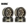 INJORA 1.0 Plus Brass Beadlock Wheel Rims For 1/24 1/18 RC Crawler SCX24 TRX4M FCX24 (W1101 W1103)