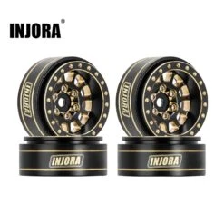 INJORA 1.0 Plus Brass Beadlock Wheel Rims For 1/24 1/18 RC Crawler SCX24 TRX4M FCX24 (W1101 W1103)