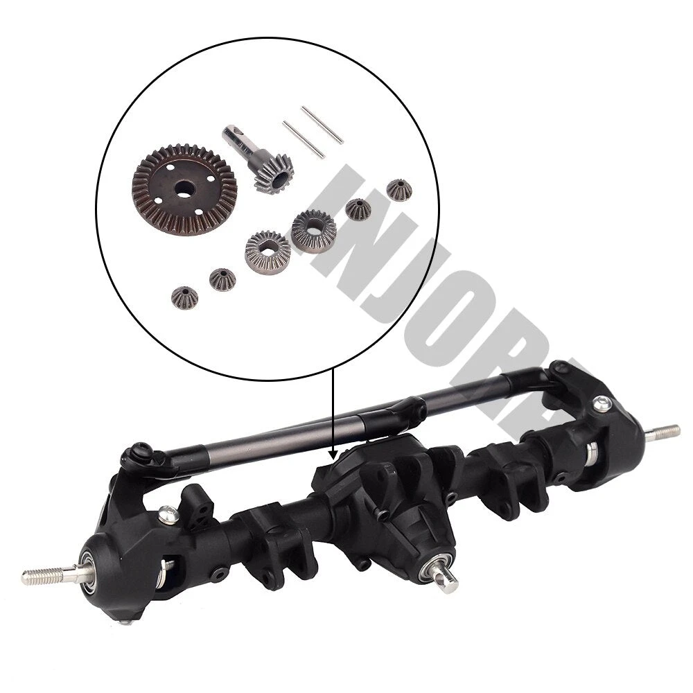 INJORA 1:10 RC Crawler Complete Differential Axle For Axial SCX10 II 90046 90047 RC Car Upgrade Parts 2 INJORA 1:10 RC Crawler Complete Differential Axle For Axial SCX10 II 90046 90047 RC Car Upgrade Parts - Image 2
