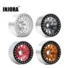 INJORA 4Pcs CNC Aluminum Alloy 1.9 Beadlock Wheel Rim For 1/10 RC Crawler Car Axial SCX10 90046 AXI03007 TRX4 VS4-10 Redcat Gen8