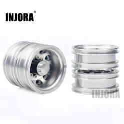 INJORA 2Pcs Metal Front Rear Wheel Rim Hub 10 Spoke For 1:14 Tamiya Tractor Truck RC Car Parts -Remote Control Car Shop S95b557f0015c45619f40c21711d9d85aH