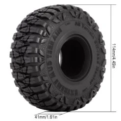 INJORA 4PCS 114*41mm 1.9" Mud Grappler Rubber Wheel Tires For 1:10 RC Crawler Car TRX4 Axial SCX10 II 90046 Redcat Gen8 -Remote Control Car Shop S975b81fa28cd49119cf94cac50f56033W