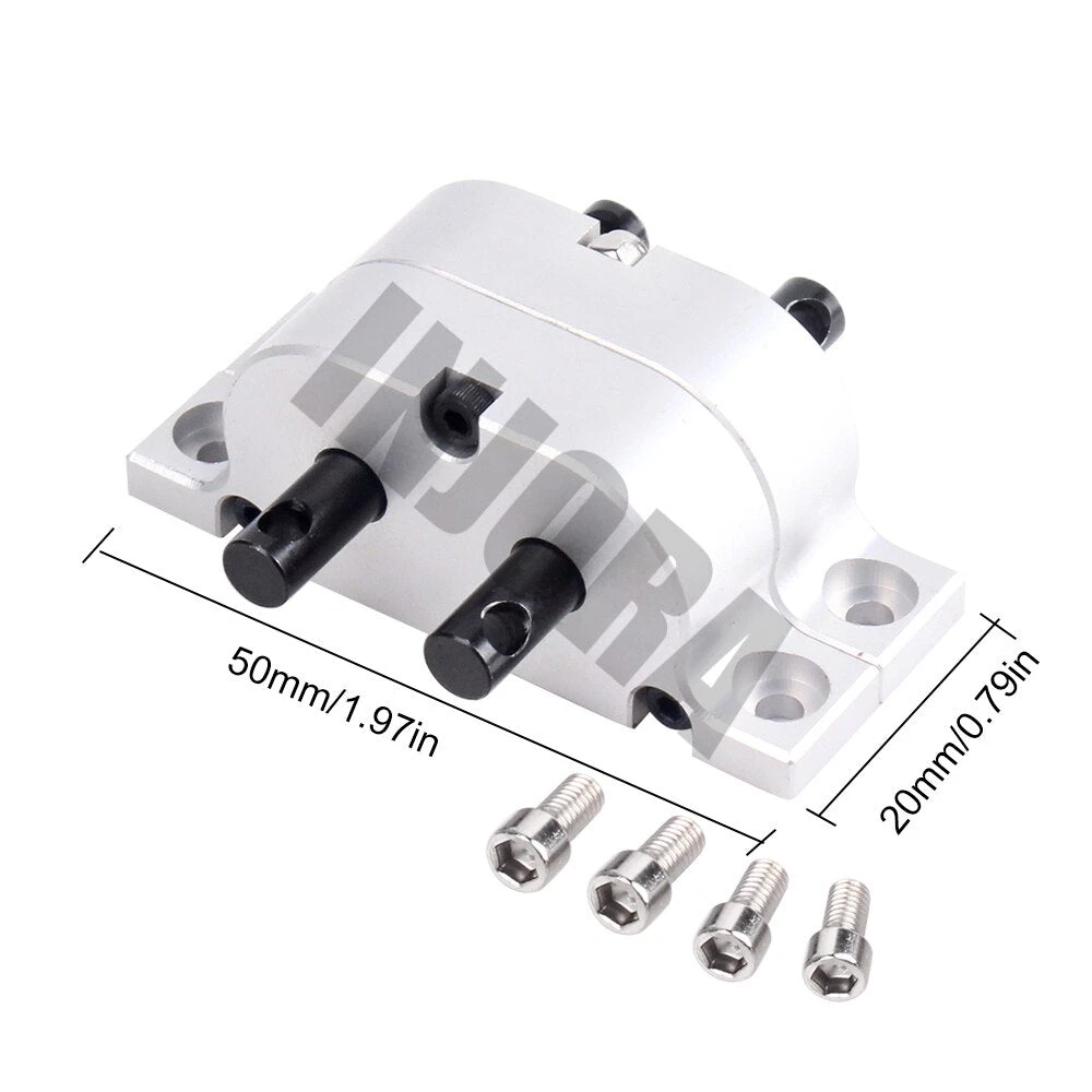 INJORA 1:1 Gear Ratio Metal Gearbox Transfer Case Mount For 1:14 Tamiya Truck & 1:10 RC Crawler Axial SCX10 D90 7 INJORA 1:1 Gear Ratio Metal Gearbox Transfer Case Mount For 1:14 Tamiya Truck & 1:10 RC Crawler Axial SCX10 D90 - Image 7
