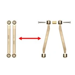 INJORA 43g Heavy Brass High Clearance Chassis 4 Links Set For 1/24 RC Crawler Car Axial SCX24 Jeep Gladiator AXI00005 -Remote Control Car Shop S9b6410533a4a4744aaf3835b84f94322h