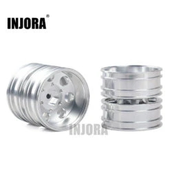 INJORA 2Pcs CNC Metal Front Rear Wheel Rim Hub For 1:14 RC Car Tamiya Tractor Truck -Remote Control Car Shop S9c955df44079476e8c3971cd6a27cac3P