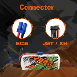 CNHL Lipo 6S 22.2V Battery 6200mAh 90C With EC5 Plug For RC Cars Parts Boats Helicopter Airplane Truggy Buggy Vehicle Speedrun 13 CNHL Lipo 6S 22.2V Battery 6200mAh 90C With EC5 Plug For RC Cars Parts Boats Helicopter Airplane Truggy Buggy Vehicle Speedrun -Remote Control Car Shop S9cc8d7fb122240258d85bc07df591e60s