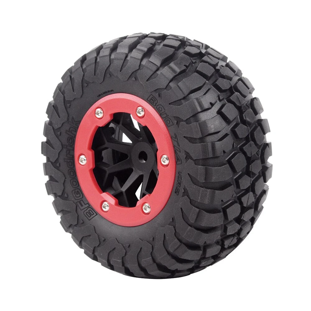 INJORA 4PCS RC Car Beadlock Rubber Tires Wheel Rim Set For 1/10 Short Course Truck Slash 4x4 VKAR 10SC HPI 6 INJORA 4PCS RC Car Beadlock Rubber Tires Wheel Rim Set For 1/10 Short Course Truck Slash 4x4 VKAR 10SC HPI - Image 6