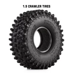 INJORA 4PCS 120MM 1.9" Rubber Rock Tyres Wheel Tires For 1:10 RC Crawler Car Axial SCX10 90046 AXI03007 TRX4 Redcat Gen8 -Remote Control Car Shop Sa264afedc0f8491d9b426618bafcc32es