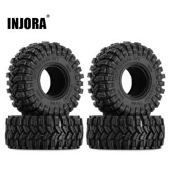 INJORA 58*24mm All Terrain Super Soft Sticky 1.0 Wheel Tires For 1/18 1/24 RC Crawler SCX24 AX24 TRX4M (T1017)