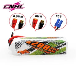CNHL 4S Lipo Battery 14.8V 6200mAh 90C With EC5 Bullet For RC Car Boat Vehicles Helicopter Airplane Truck Truggy Buggy