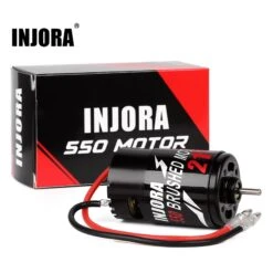INJORA 550 Brushed Motor Waterproof 12T 21T 29T 35T 55T For 1:10 RC Crawler Axial SCX10 AXI03007 JL 90046 Slash TRX4 TRX6